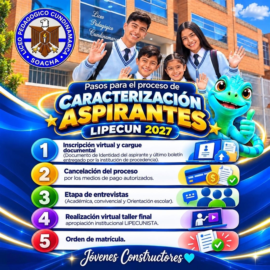Pasos para el proceso de caracterización de aspirantes LIPECUN 2027